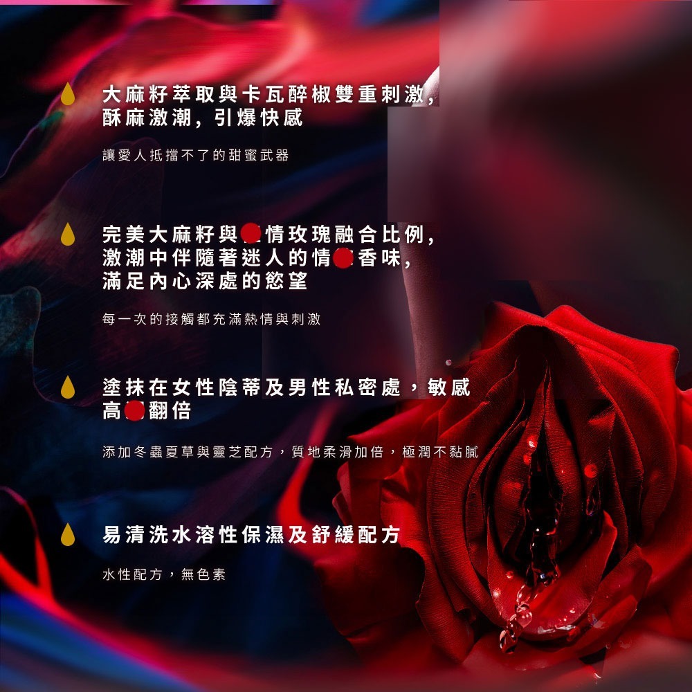 【1010SHOP】含春 HARU G.O.A.T. 大麻籽 冰火 高潮液 玫瑰 激潮露 30ml 提升液-細節圖7