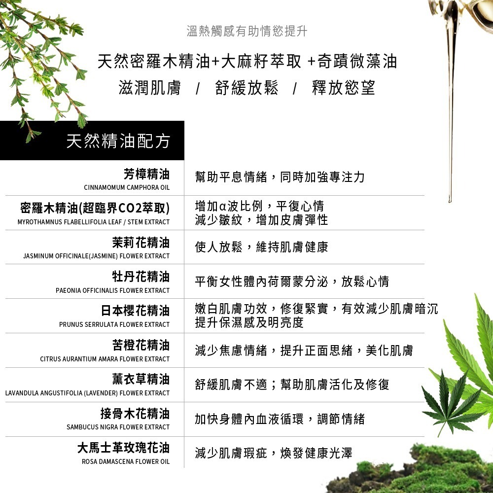 【1010SHOP】HARU GLOW 大麻籽 玫瑰 喚醒 重生草 舒緩 按摩 精油 134ML 大麻籽萃取精華-細節圖8