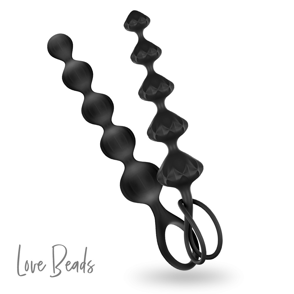 【1010SHOP】德國 Satisfyer SF Love Beads 後庭 拉珠 肛塞 2入 彩色 | 黑色 SM-細節圖3