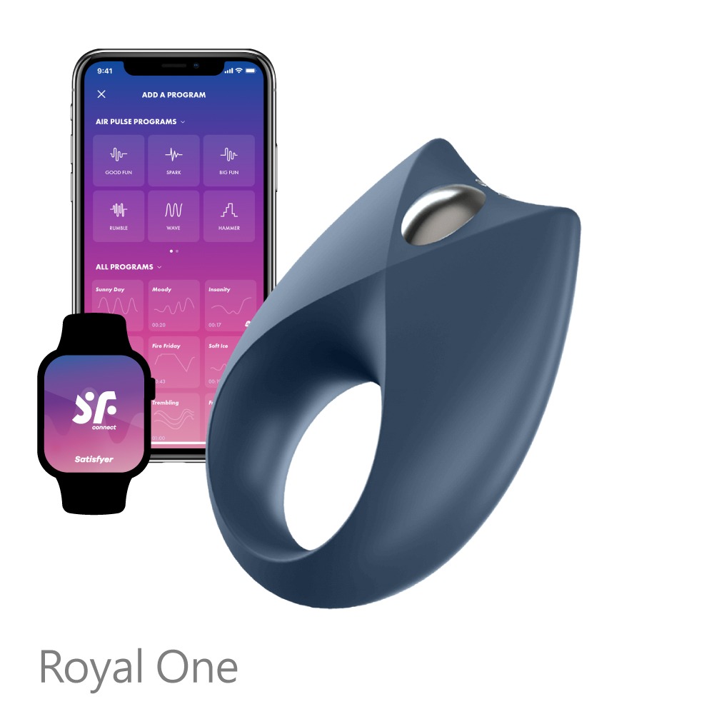 【1010SHOP】德國 Satisfyer Royal One 智能 APP 男士 精力環 鎖精環 鍛鍊環 15年保固-細節圖2