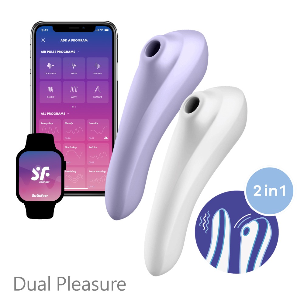 【1010SHOP】德國 Satisfyer SF Dual Pleasure 智能 陰蒂 吸吮+震動 按摩棒 情趣用品-細節圖2