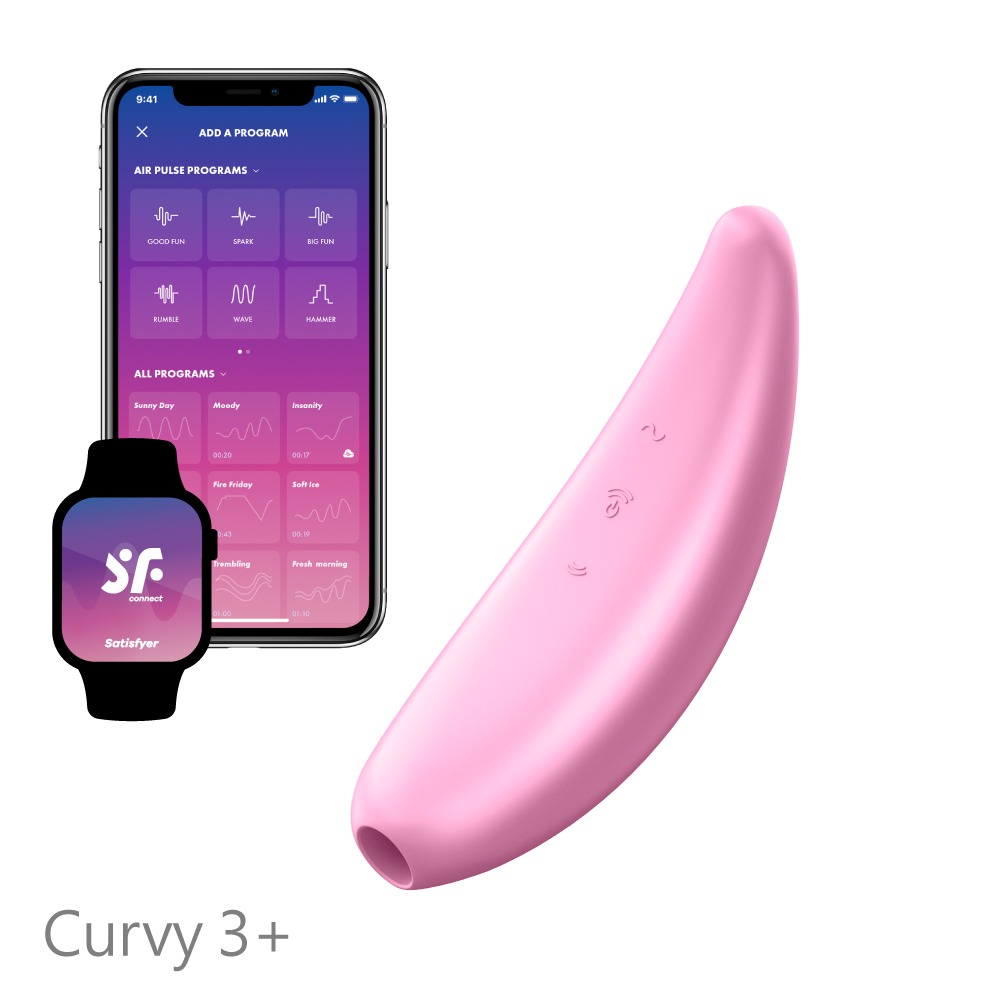 【1010SHOP】德國 Satisfyer SF Curvy 3+ 智能 吸吮 陰蒂 震動器  吸吮器 按摩棒 公司貨-細節圖2