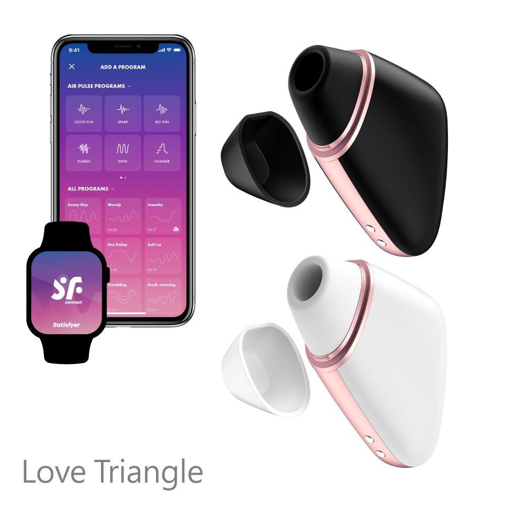 【1010SHOP】德國 Satisfyer SF Love Triangle 智能 便攜 吸吮 陰蒂 震動器 情趣用品-細節圖2