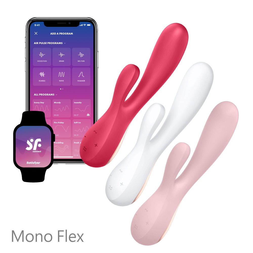 【1010SHOP】德國 Satisfyer SF Mono Flex 智能 兔耳 雙馬達 按摩棒 震動器 15年保固-細節圖2