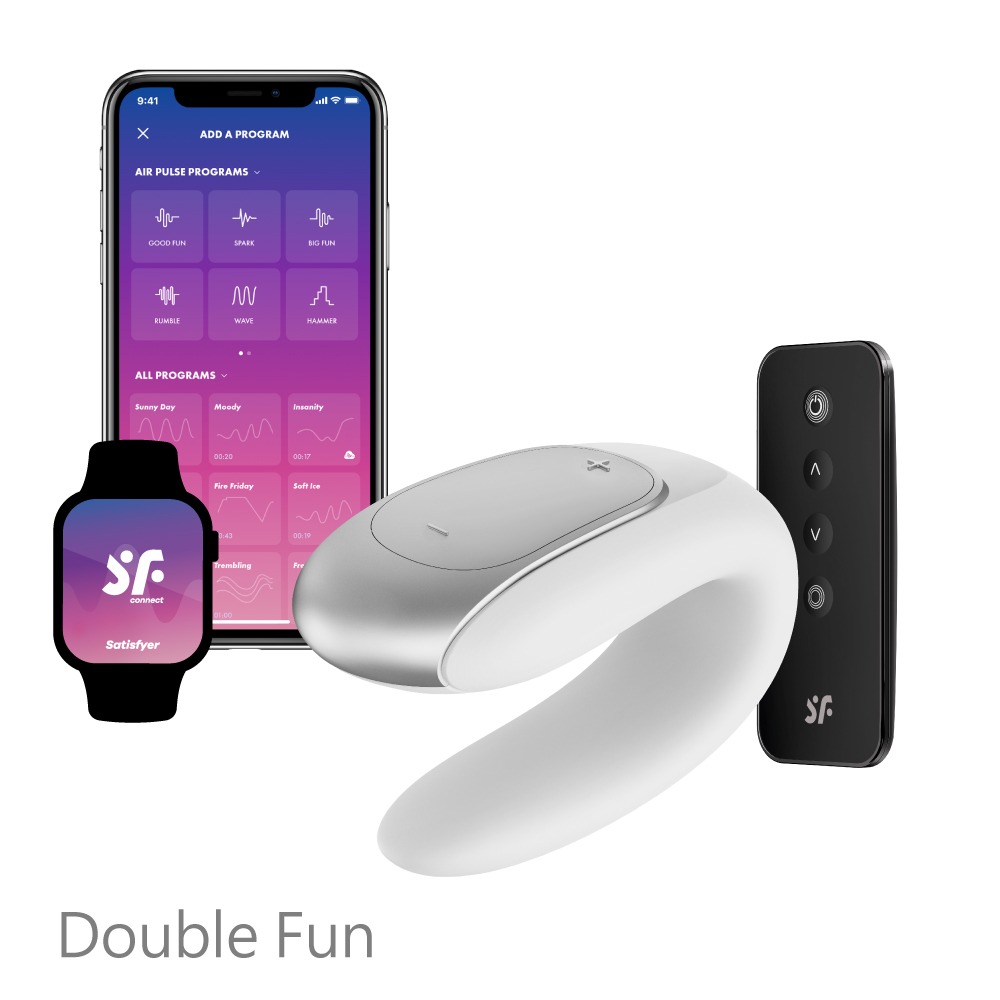 【1010SHOP】德國 Satisfyer SF Double Fun 智能 APP 遙控 雙人 共震器  黑 | 紫-細節圖7