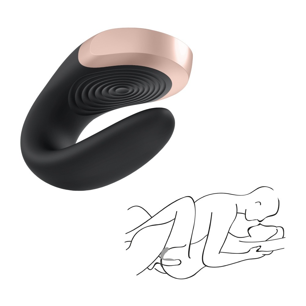 【1010SHOP】德國 Satisfyer SF Double Love 智能 APP 遙控 雙人 共震器 藍 | 黑-細節圖4