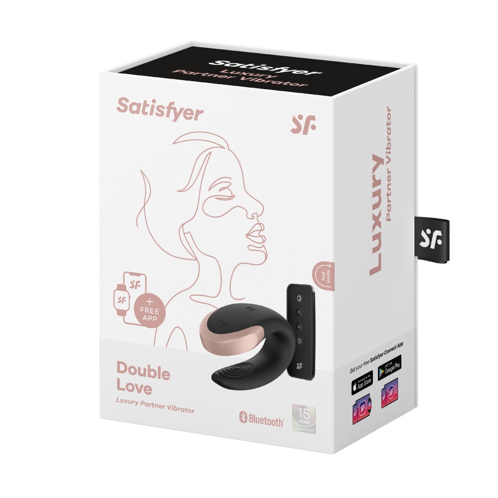 【1010SHOP】德國 Satisfyer SF Double Love 智能 APP 遙控 雙人 共震器 藍 | 黑-規格圖2