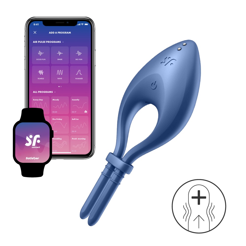 【1010SHOP】德國 Satisfyer SF Bullseye 智能 APP 可調節 男士 精力環 鎖精環 鍛鍊環-細節圖2