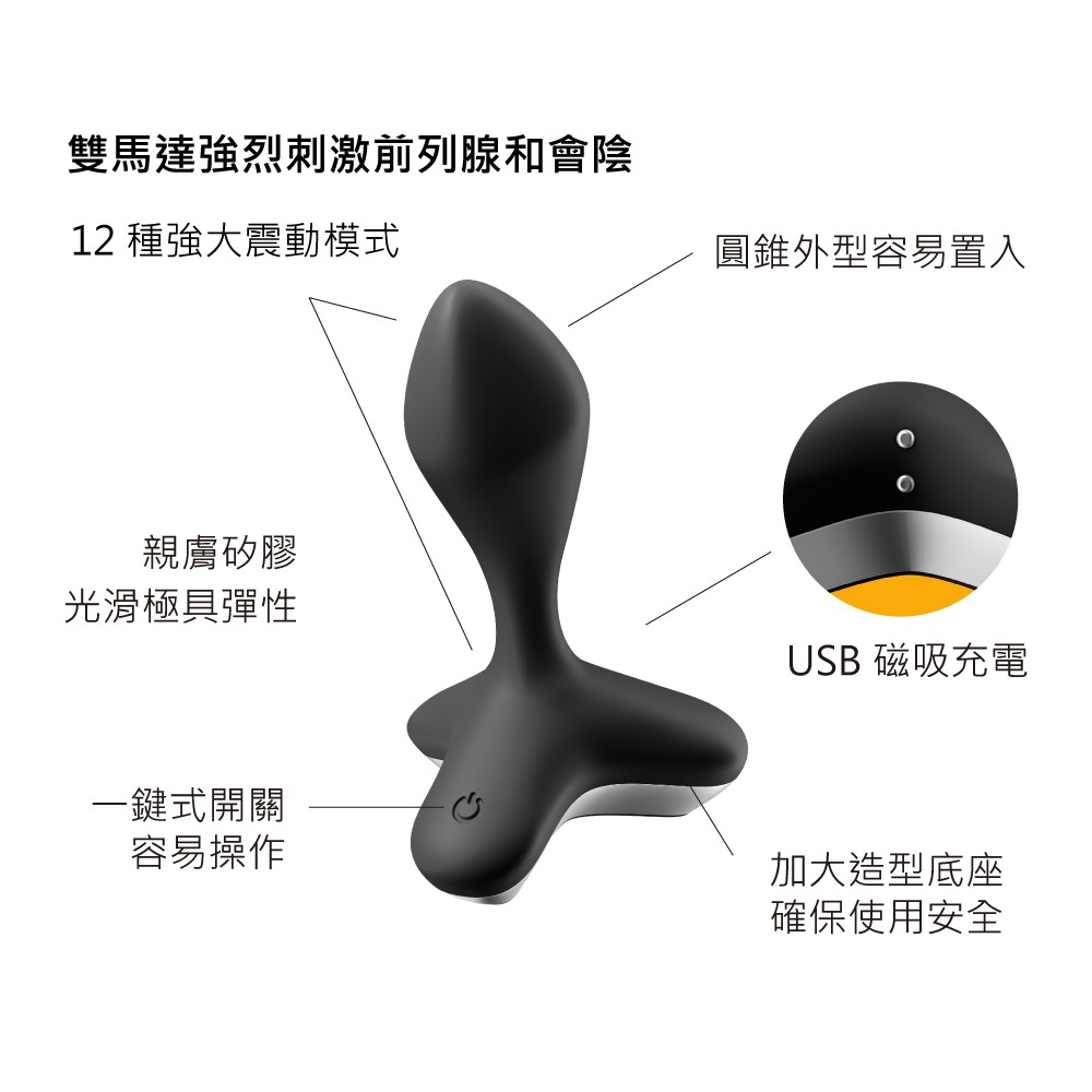 【1010SHOP】德國 Satisfyer SF Game Changer 後庭震動器 黑 | 粉 按摩棒 後庭 SM-細節圖3