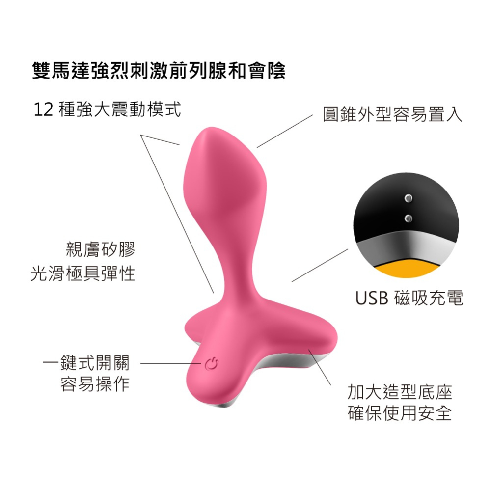 【1010SHOP】德國 Satisfyer SF Game Changer 後庭震動器 黑 | 粉 按摩棒 後庭 SM-細節圖7