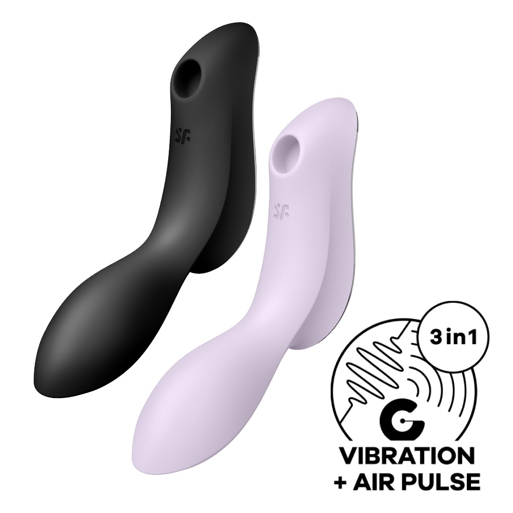 【1010SHOP】德國 SF Satisfyer Curvy Trinity 2 陰蒂 吸吮+震動 按摩棒 情趣用品-細節圖2