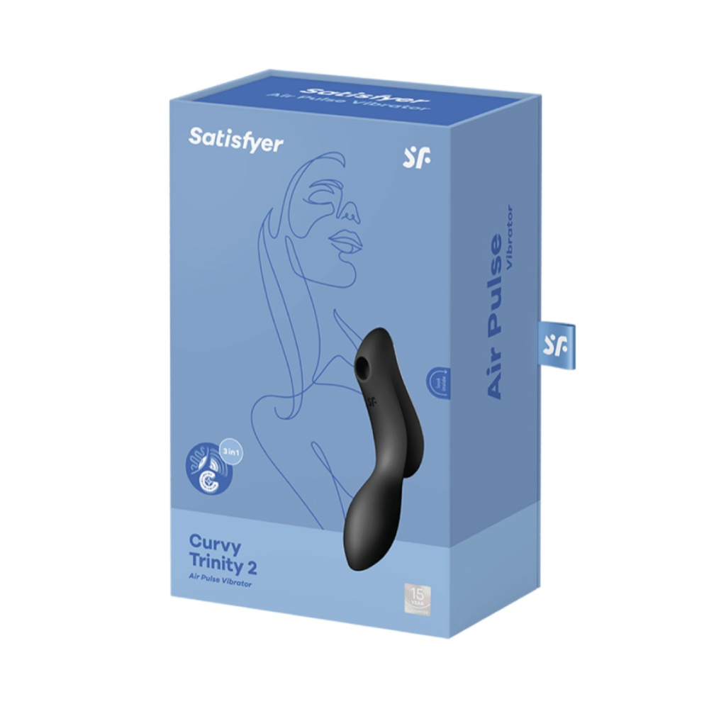 【1010SHOP】德國 SF Satisfyer Curvy Trinity 2 陰蒂 吸吮+震動 按摩棒 情趣用品-細節圖8