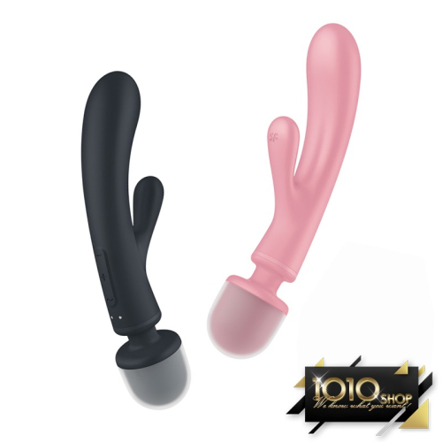 【1010SHOP】德國 Satisfyer SF Triple Lover 兔耳+AV 雙頭 按摩棒 情趣用品