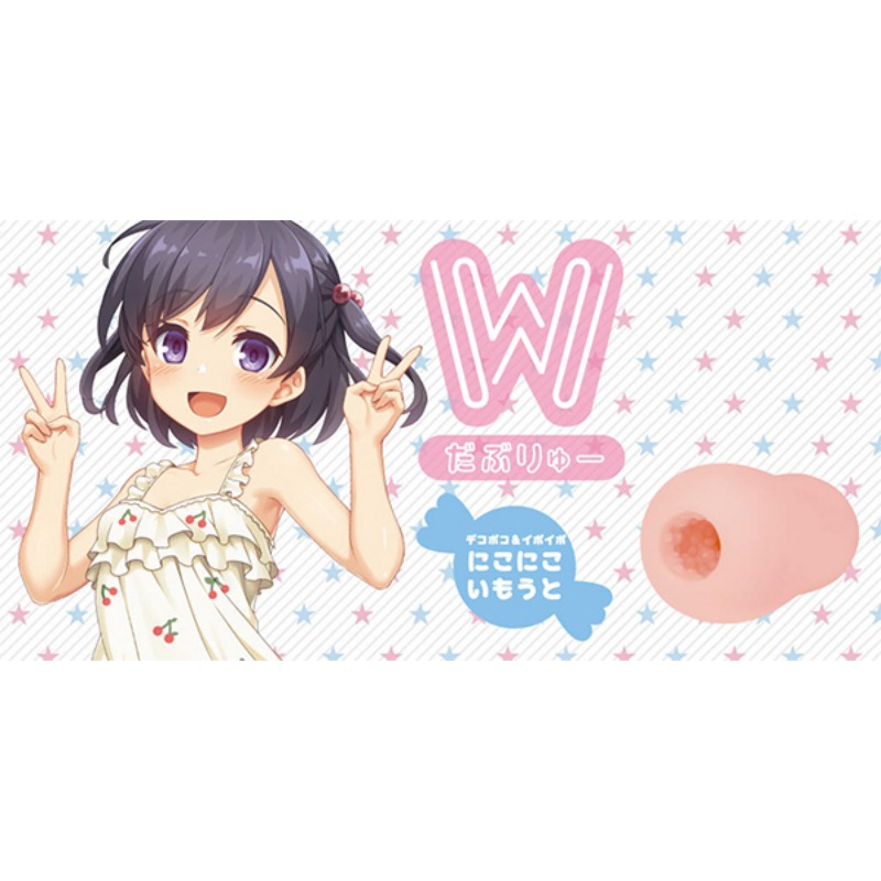 【1010SHOP】日本 TH 對子哈特 W系列 微笑妹妹/調皮妹妹 貫通自慰套 動漫名器 飛機杯 自慰器 情趣用品-細節圖2