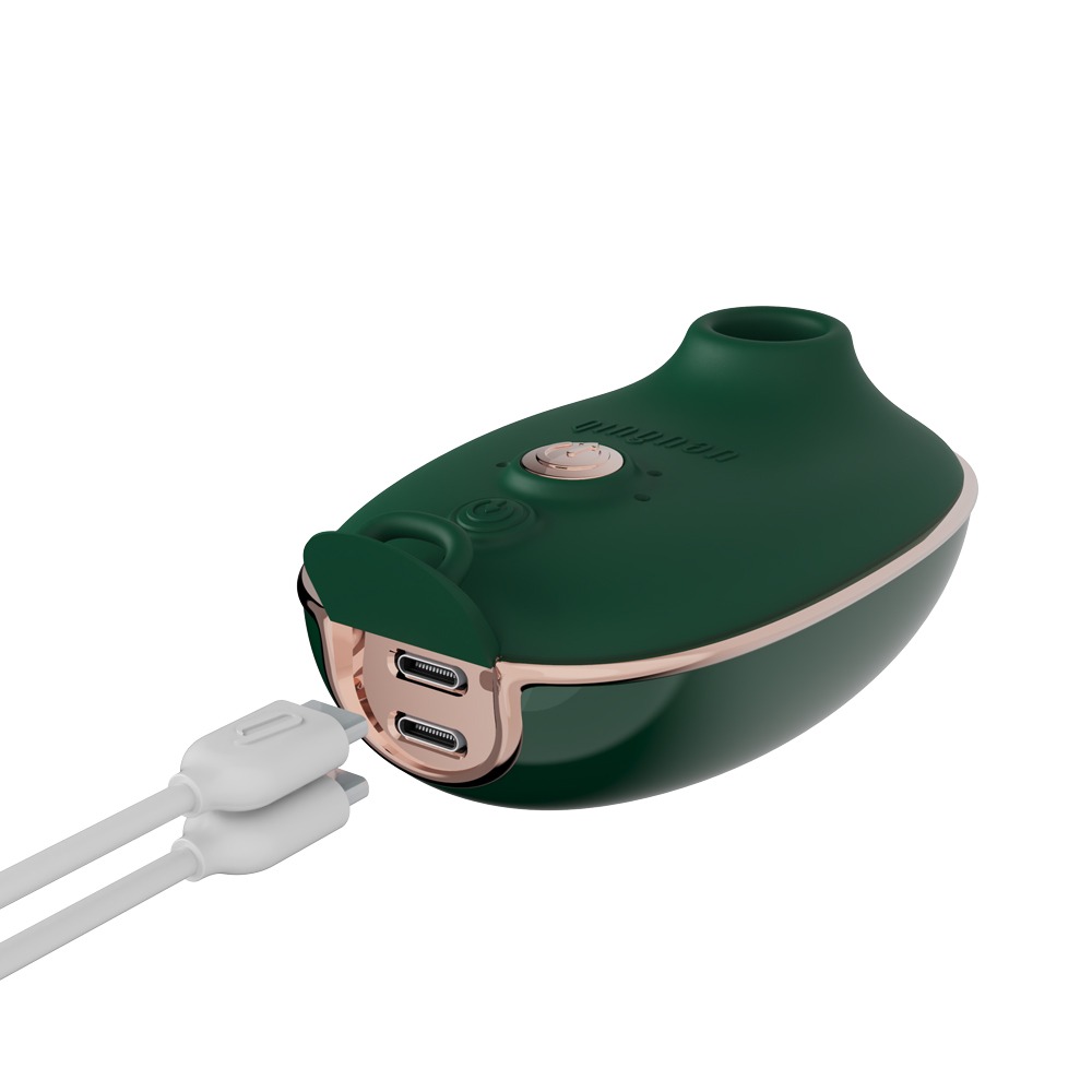 【1010SHOP】輕喃 qingnan #0 壓感脈衝吮吸按摩器 吸吮器 按摩器 按摩棒 脈衝 綠色 粉色 情趣用品-細節圖5