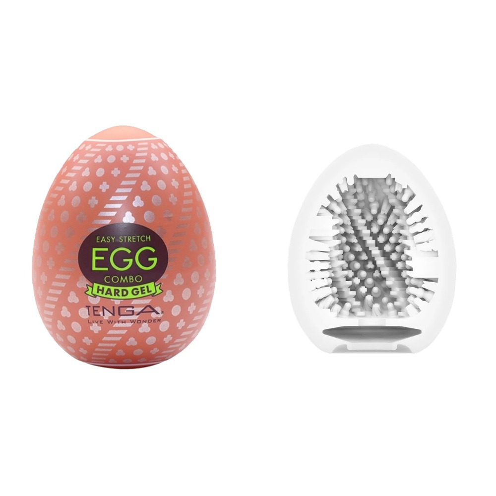 【1010SHOP】TENGA EGG 奇趣蛋 HARD堅挺系列 連環/螺旋/尖錐/艷陽/雲霧/齒輪 飛機杯 自慰杯-規格圖3