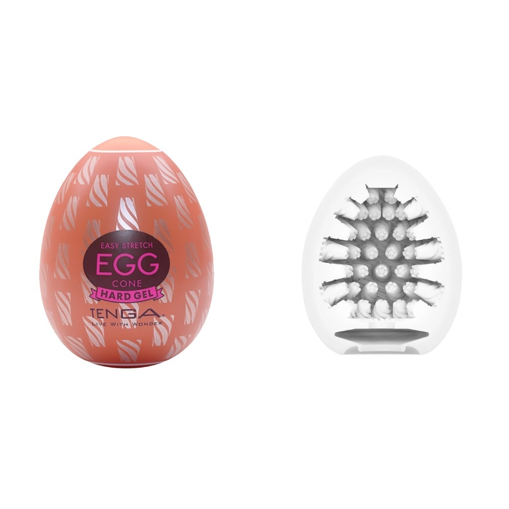 【1010SHOP】TENGA EGG 奇趣蛋 HARD堅挺系列 連環/螺旋/尖錐/艷陽/雲霧/齒輪 飛機杯 自慰杯-規格圖4
