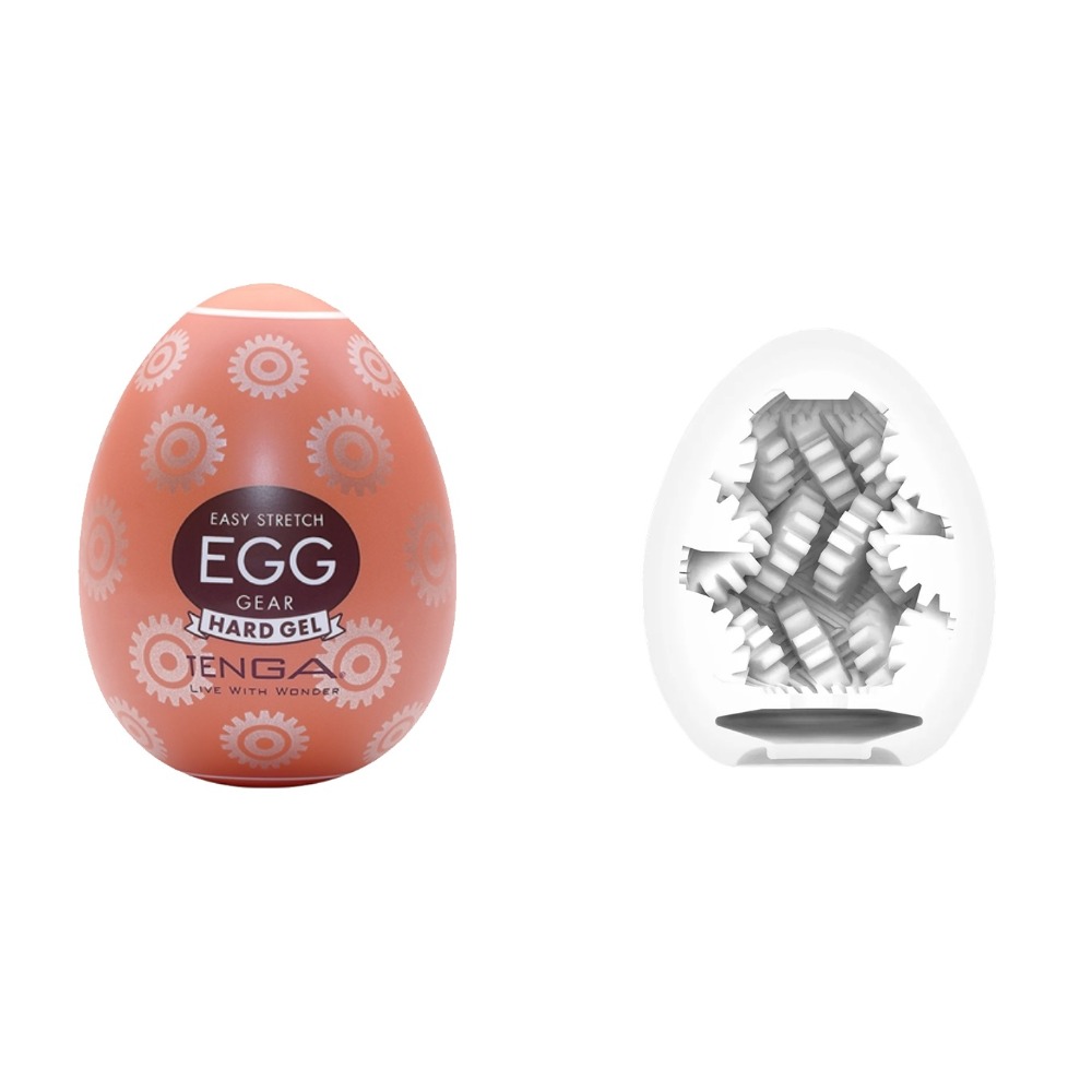 【1010SHOP】TENGA EGG 奇趣蛋 HARD堅挺系列 連環/螺旋/尖錐/艷陽/雲霧/齒輪 飛機杯 自慰杯-規格圖6