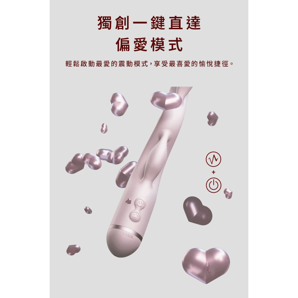 【1010SHOP】UEROS 三體串流 按摩棒 三馬達 三點循環穿梭 高彈性壓縮結構 情趣用品 G點刺激-細節圖10