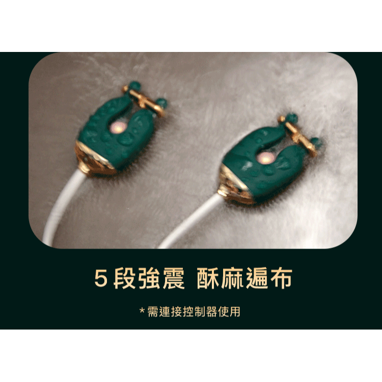 【1010SHOP】輕喃 qingnan 震動乳房按摩器套組(含項圈) 乳夾 按摩器 乳夾震動器 綠色 粉色-細節圖6