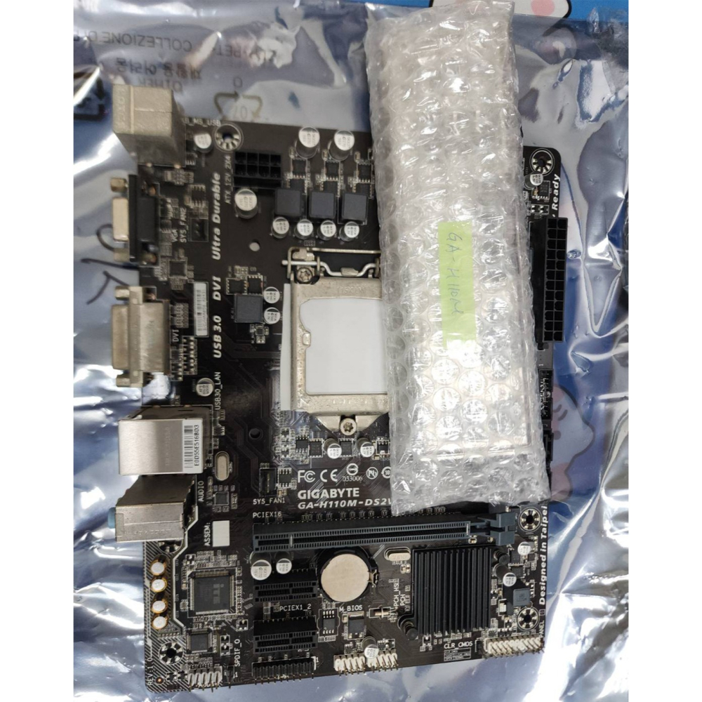 技嘉 主機板 1151 腳位 型號:GA-H110M-DS2V 二手主機板-細節圖2