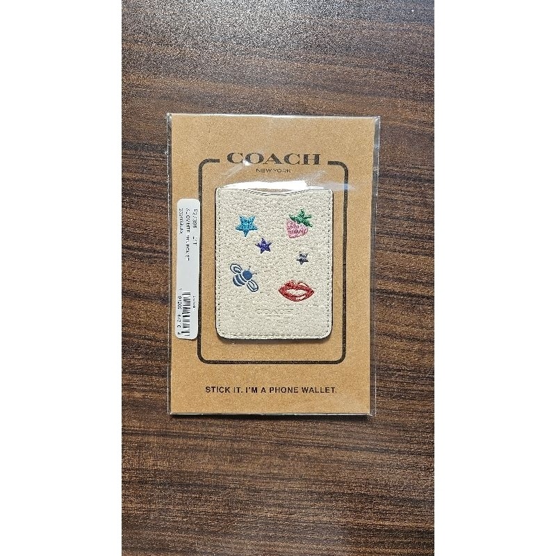 全新｜COACH PHONE WALLET F27398 COACH手機背蓋名片夾 交換禮物｜正品-細節圖2