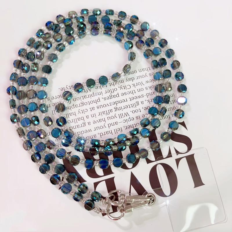 火星兔★背手機 手機斜背 手機長鍊 個性斜跨肩背 手機鍊 掛繩手工編織 水晶掛飾 女款掛脖-細節圖3