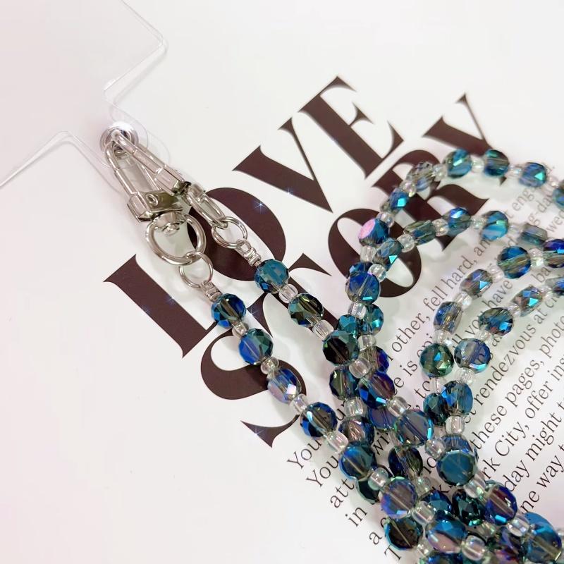 火星兔★背手機 手機斜背 手機長鍊 個性斜跨肩背 手機鍊 掛繩手工編織 水晶掛飾 女款掛脖-細節圖4