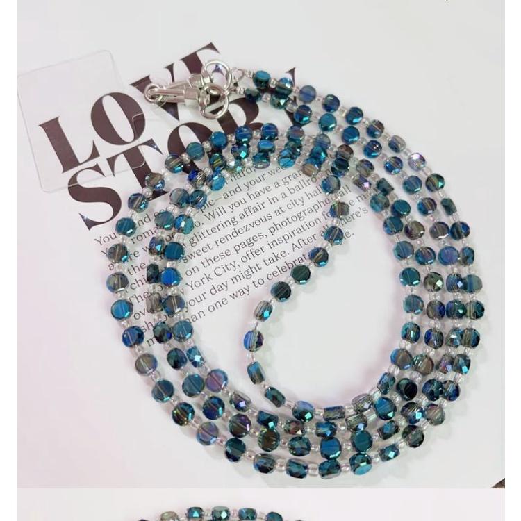 火星兔★背手機 手機斜背 手機長鍊 個性斜跨肩背 手機鍊 掛繩手工編織 水晶掛飾 女款掛脖-細節圖7