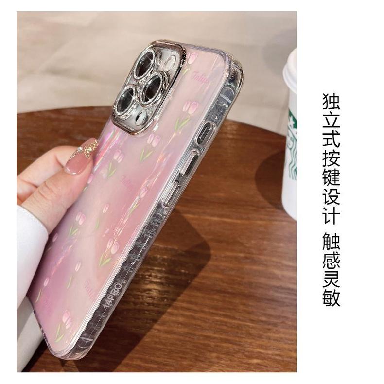 火星兔★IPHONE IPHONE15 蘋果手機殼 手機殼 鬱金香貝殻紋 適用蘋果 手機殻新款-細節圖8