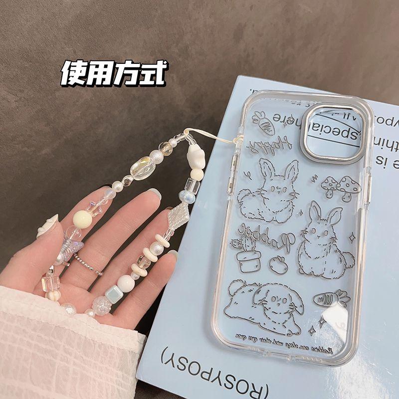 火星兔★吊飾 手機繩 手機吊飾 甜妹淺色百搭星星手機掛鍊 淑女風蝴蝶掛飾 手機掛繩 手機鍊 串珠 韓國 手機鍊條-細節圖4