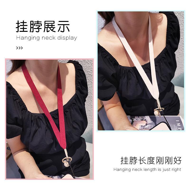 火星兔★背手機 手機斜背 手機長鍊 手機掛繩 女款掛脖 長款不勒脖帶子 手機通用吊墜鍊 鑰匙扣 可拆卸鍊-細節圖3