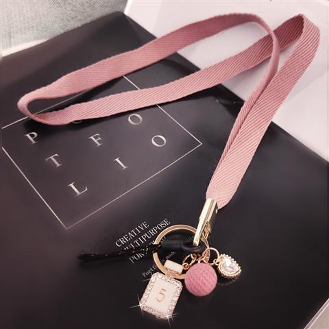 火星兔★背手機 手機斜背 手機長鍊 手機掛繩 女款掛脖 長款不勒脖帶子 手機通用吊墜鍊 鑰匙扣 可拆卸鍊-細節圖7