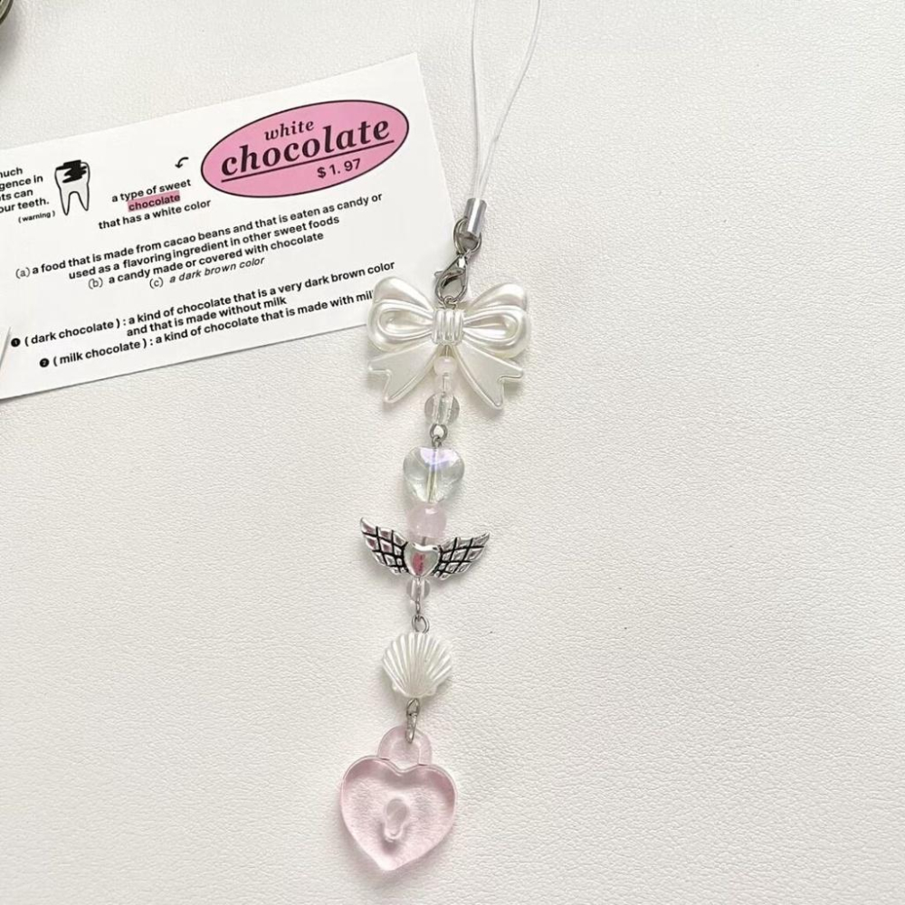 火星兔★少女羅曼史 少女心 串珠 手機鍊 掛件 包掛 少女心 掛飾 配飾 咕本咕卡 掛書包 鑰匙圈 掛手機 掛包包-細節圖4