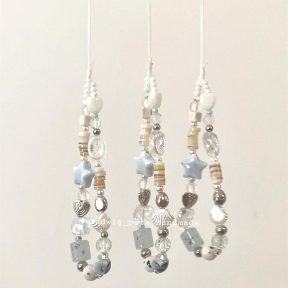 火星兔★吊飾 手機繩 手機吊飾 多巴胺 夏日海風 ccd相機手繩 diy手工串珠 手機掛繩 手機殻 拍立得掛件 小衆-細節圖9