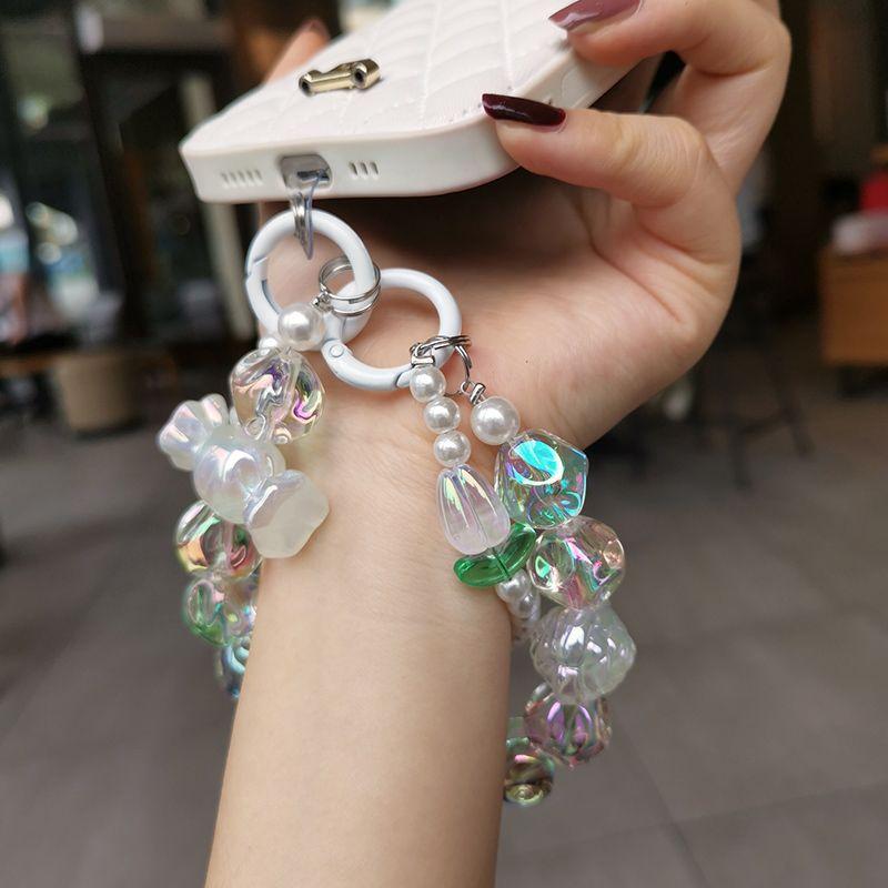 火星兔★吊飾 手機繩 手機吊飾 手機掛繩 手腕鍊子 炫彩掛墜 ins網紅手提鍊條 短款吊繩 手機掛繩 手機鍊-細節圖2