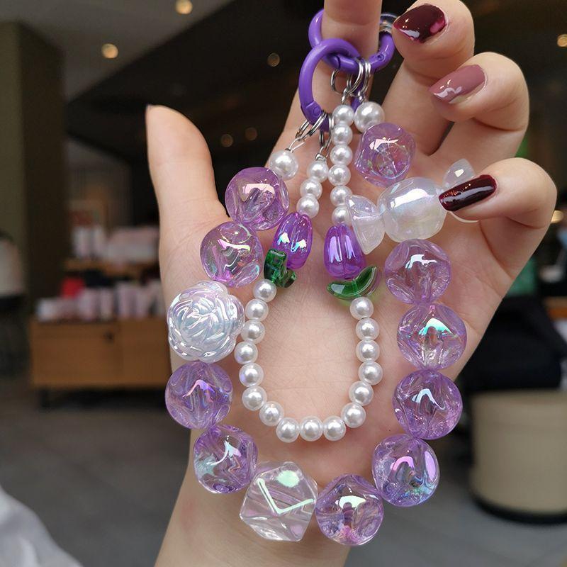 火星兔★吊飾 手機繩 手機吊飾 手機掛繩 手腕鍊子 炫彩掛墜 ins網紅手提鍊條 短款吊繩 手機掛繩 手機鍊-細節圖5