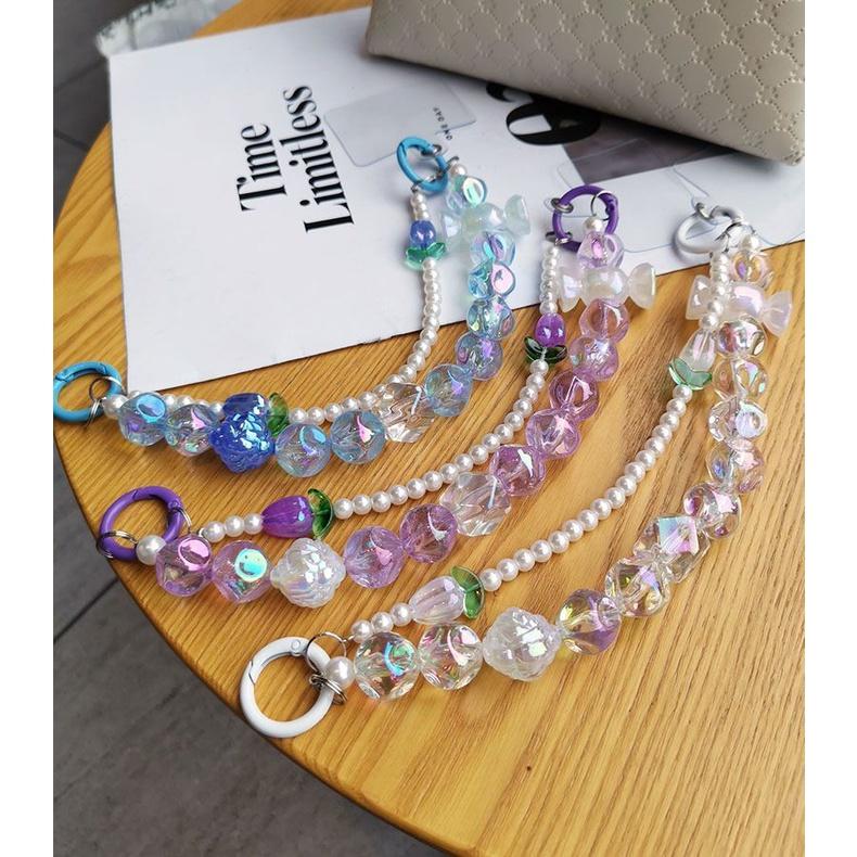 火星兔★吊飾 手機繩 手機吊飾 手機掛繩 手腕鍊子 炫彩掛墜 ins網紅手提鍊條 短款吊繩 手機掛繩 手機鍊-細節圖8