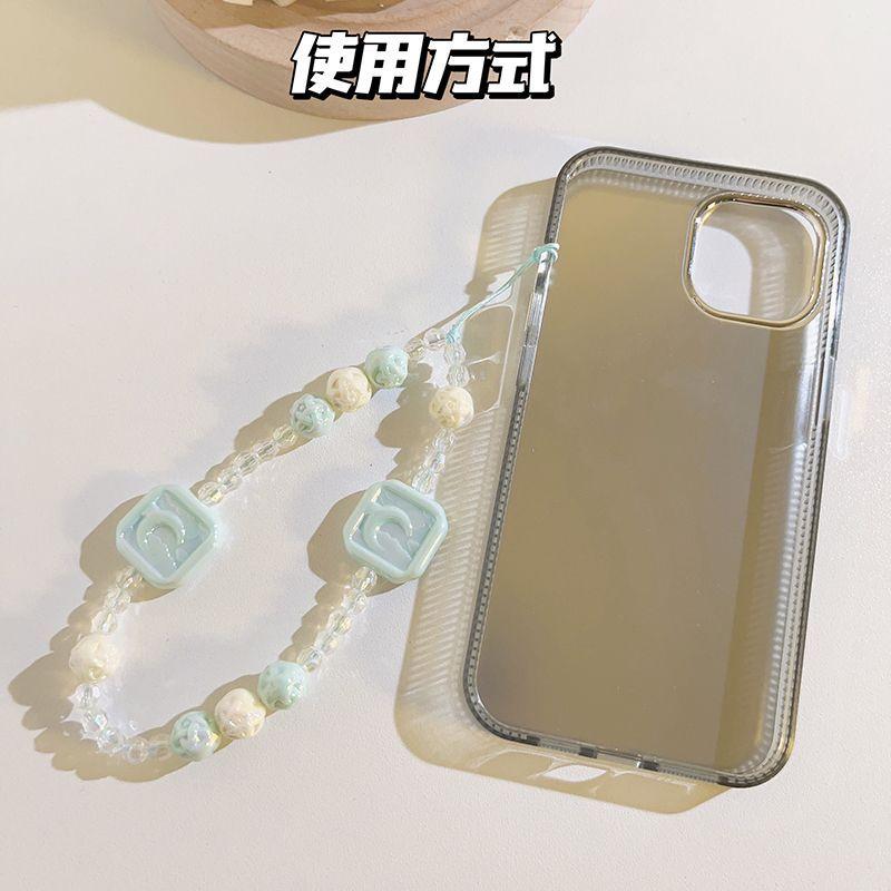 火星兔★吊飾 手機吊飾 多巴胺 掛書包 鑰匙圈 韓系ins淺色方塊月亮 手機掛繩 diy鑰匙扣-細節圖3