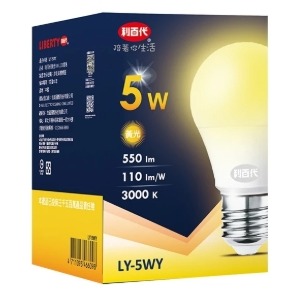 【利百代】LED省電燈泡 白光／黃光 5W X 2入-規格圖5