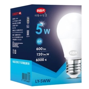 【利百代】LED省電燈泡 白光／黃光 5W X 2入-規格圖5