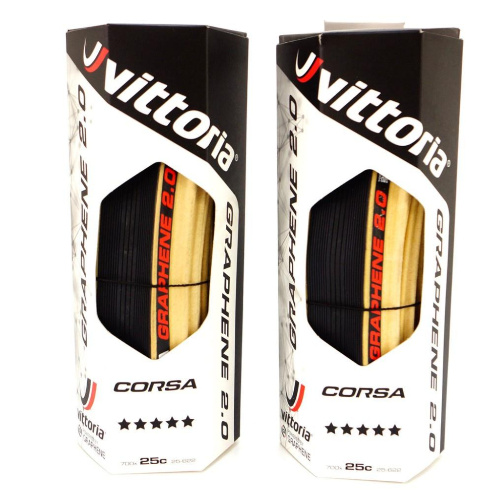 【精選特賣】VITTORIA CORSA 開口胎 黑色/膚色兩條 贈送RIDE NOW輕量內胎兩條-細節圖2