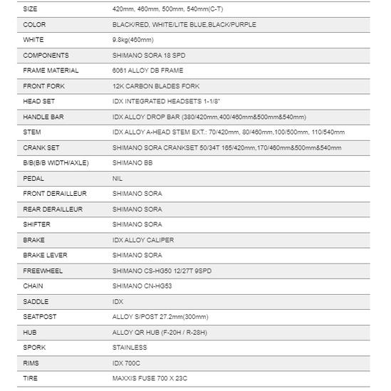 【精選特賣】Louis Garneau MER SORA 18速 車架鋁 前叉碳纖維 公路車 三鐵訓練車 白藍色-細節圖2