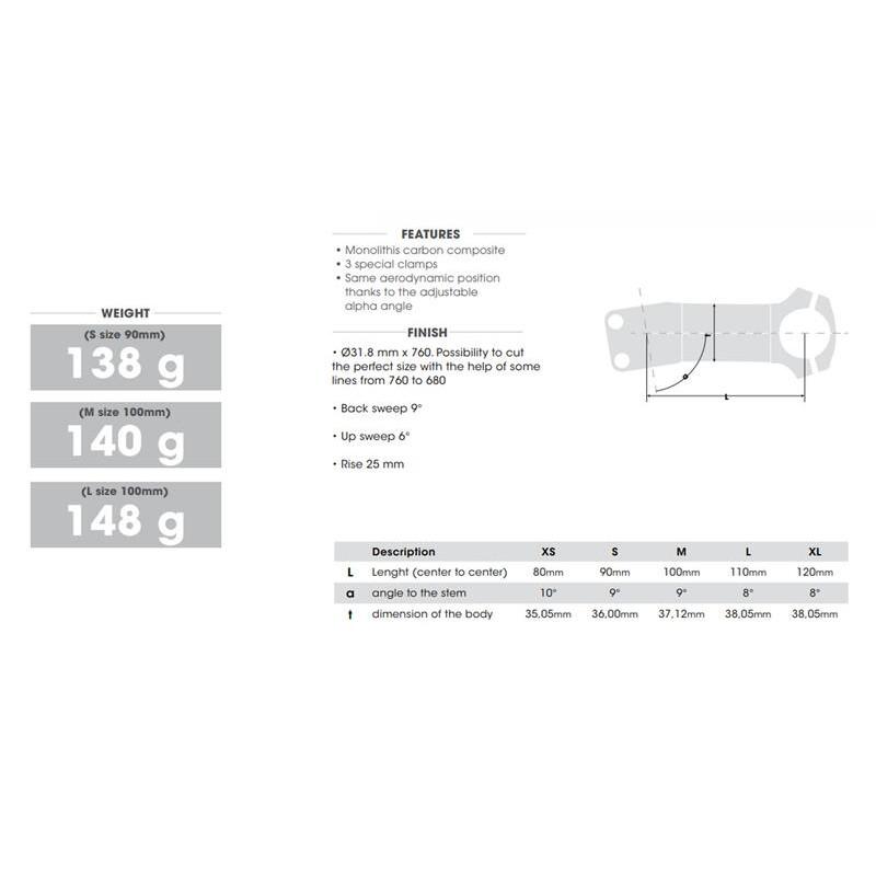 【精選特賣】義大利URSUS-MANGUS S700碳纖龍頭 精品 只剩一組 要買要快-細節圖6