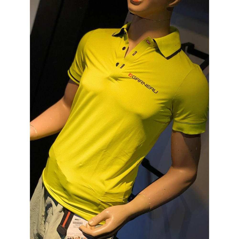 【精選特賣】LOUIS GARNEAU VIP POLO 男款 自行車 休閒 POLO杉 螢光黃-細節圖4