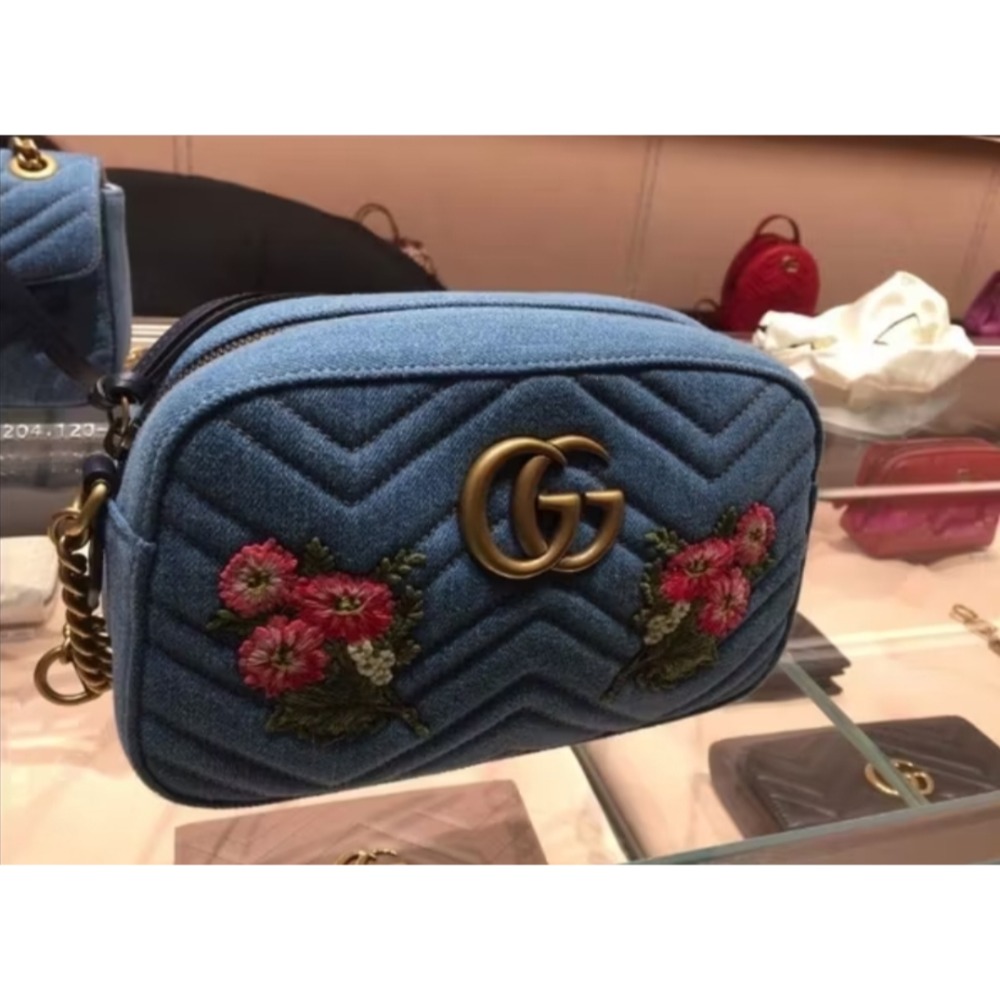 ⭐️現貨⭐️GUCCI 日本限定 GG MORMONT 系列 刺繡 肩背包 全新 正品-細節圖2