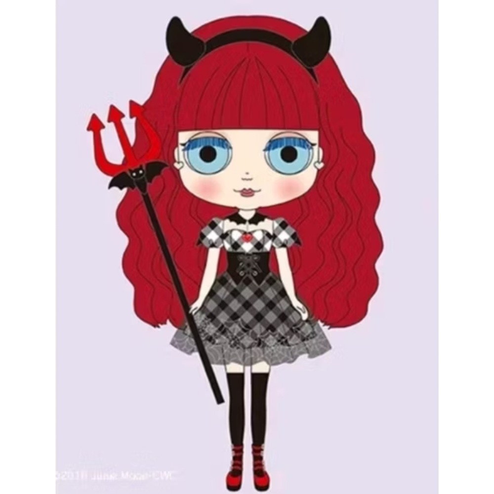 cwc 限定blythe 小惡魔小布 Blythe Devi Delacour 全新 正品 現貨 有瓦盒-細節圖3