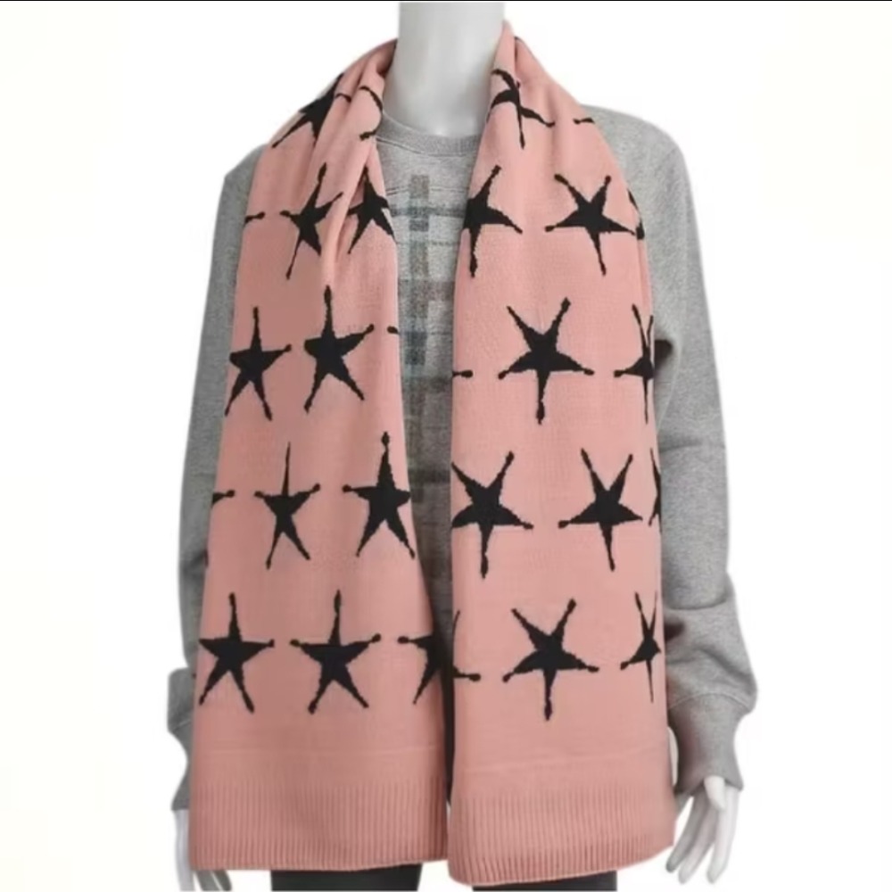 Acne Studios 圍巾 17R163 29O SCARF PINK STAR 全新 現貨 正品-細節圖5