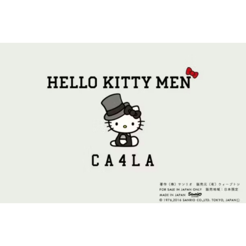 HELLO KITTY MEN *CA4LA帽子（灰黑色）#IBB4-細節圖4