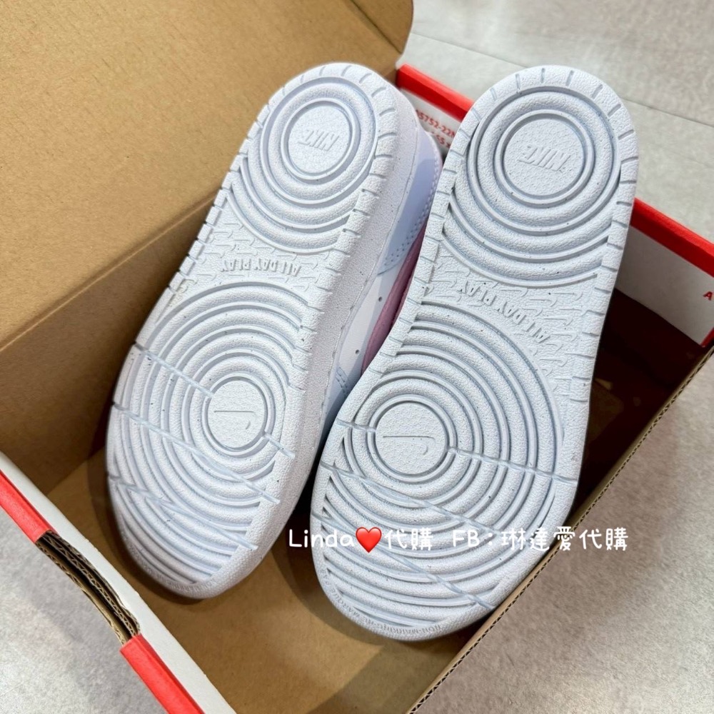 Linda❤️代購 NIKE COURT BOROUGH 童鞋 運動鞋 粉紫 IQ2726-101-細節圖4